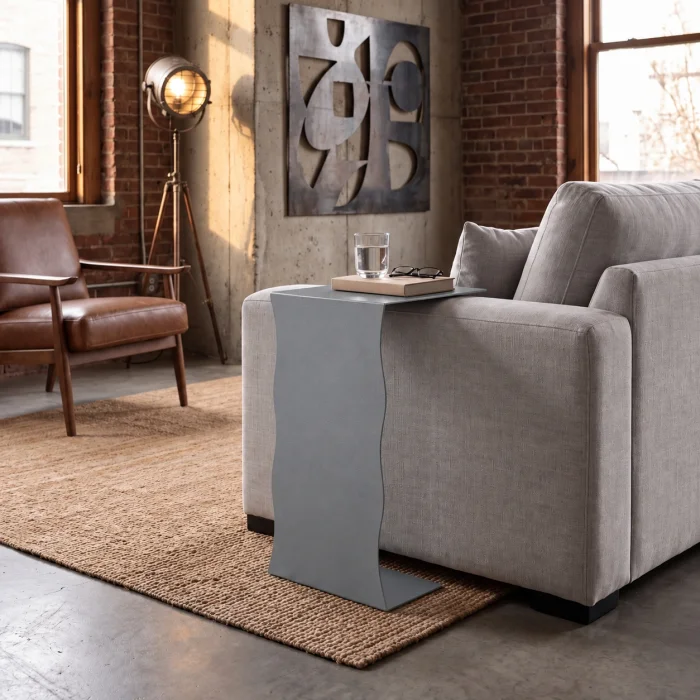 Wave Metal Side Table - 2