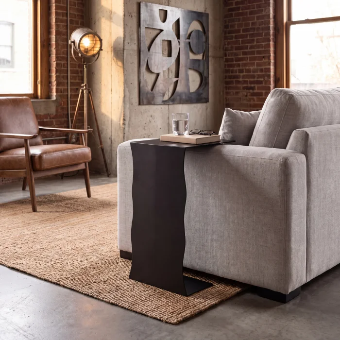 Wave Metal Side Table - 2