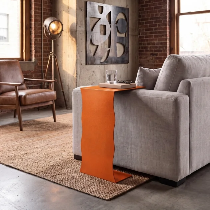 Wave Metal Side Table - 2