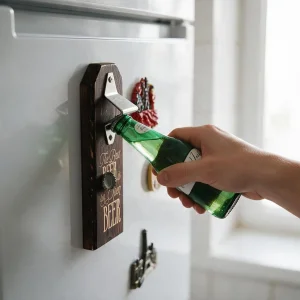 The Best Beer Mıknatıslı Ahşap Şişe Açacağı - 1