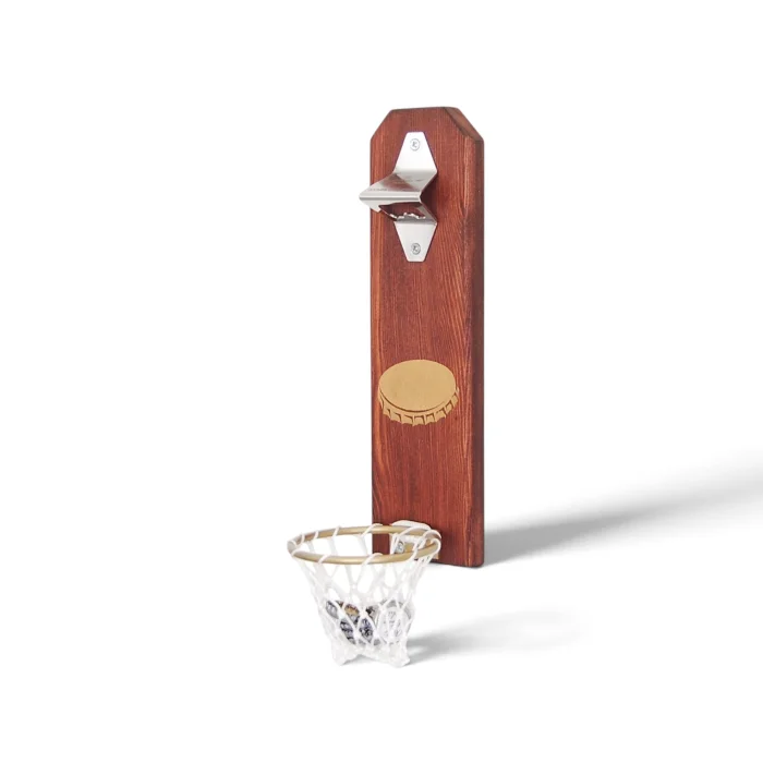 Hoop Wooden Wall Bottle Opener - 2