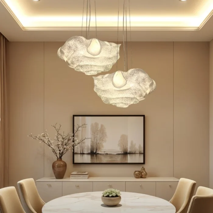 Nev Cloud Metal Mesh Pendant Chandelier - 3