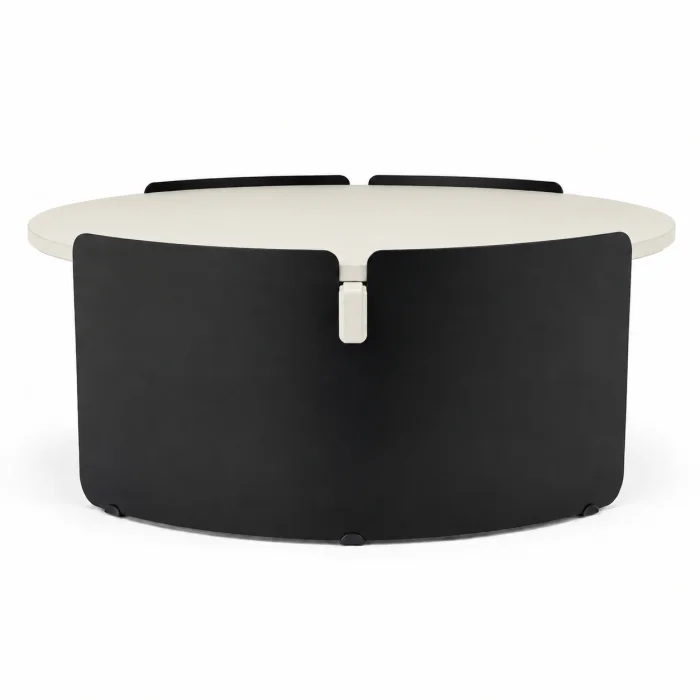 Orbit Moonstone and Black Coffee Table - 4