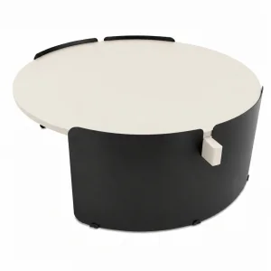 Orbit Moonstone and Black Coffee Table - 3