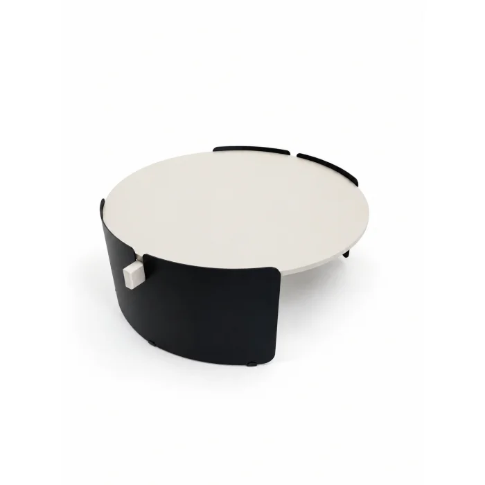 Orbit Moonstone and Black Coffee Table - 5