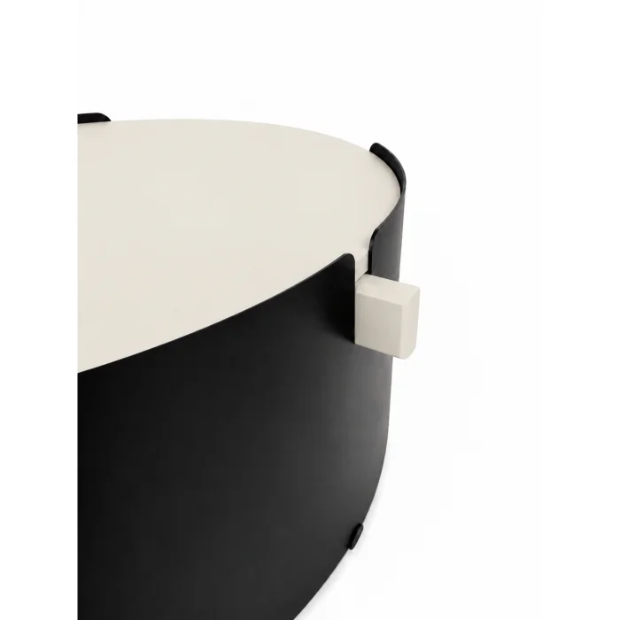 Orbit Moonstone and Black Coffee Table - 8