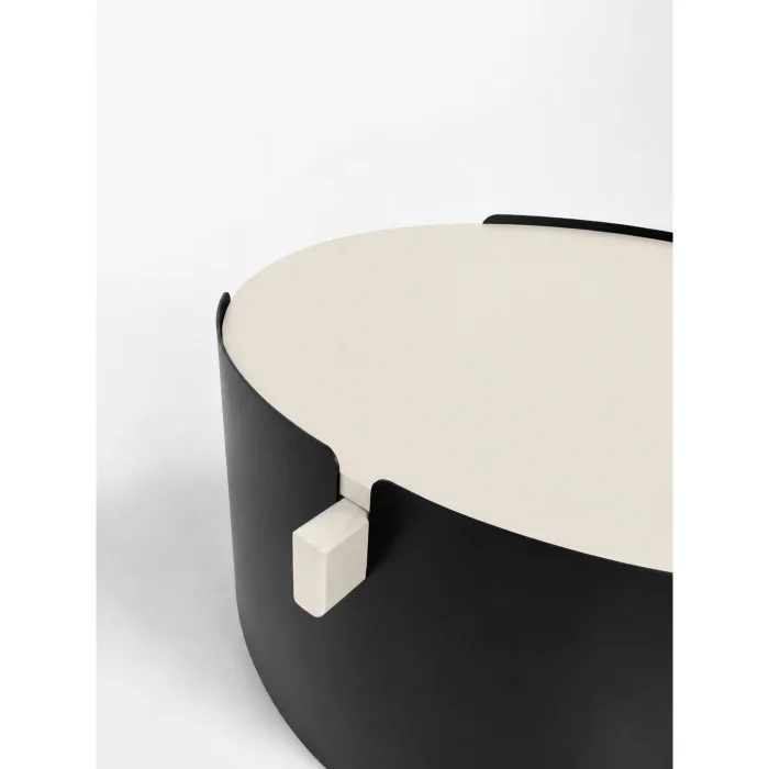 Orbit Moonstone and Black Coffee Table - 9