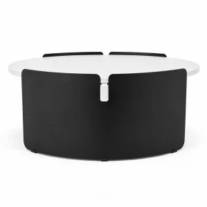 Orbit White-Black Coffee Table - 4