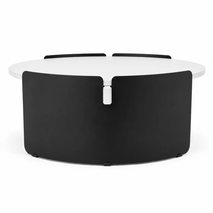Orbit White-Black Coffee Table - 4