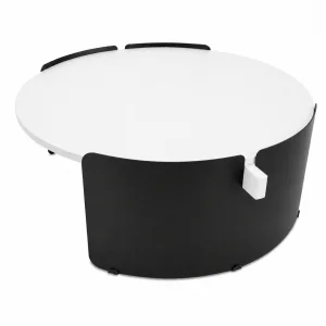 Orbit White-Black Coffee Table - 3