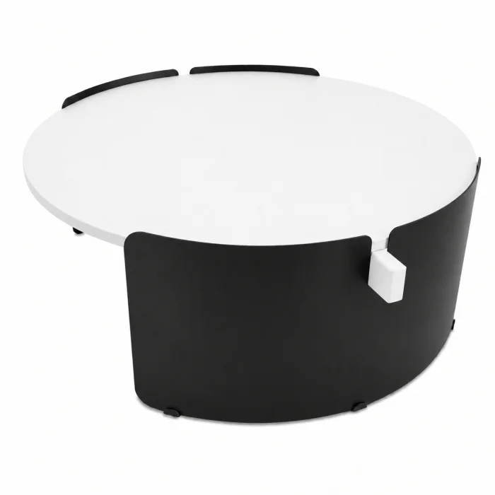 Orbit White-Black Coffee Table - 3