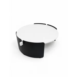 Orbit White-Black Coffee Table - 5