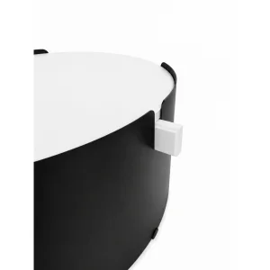 Orbit White-Black Coffee Table - 8