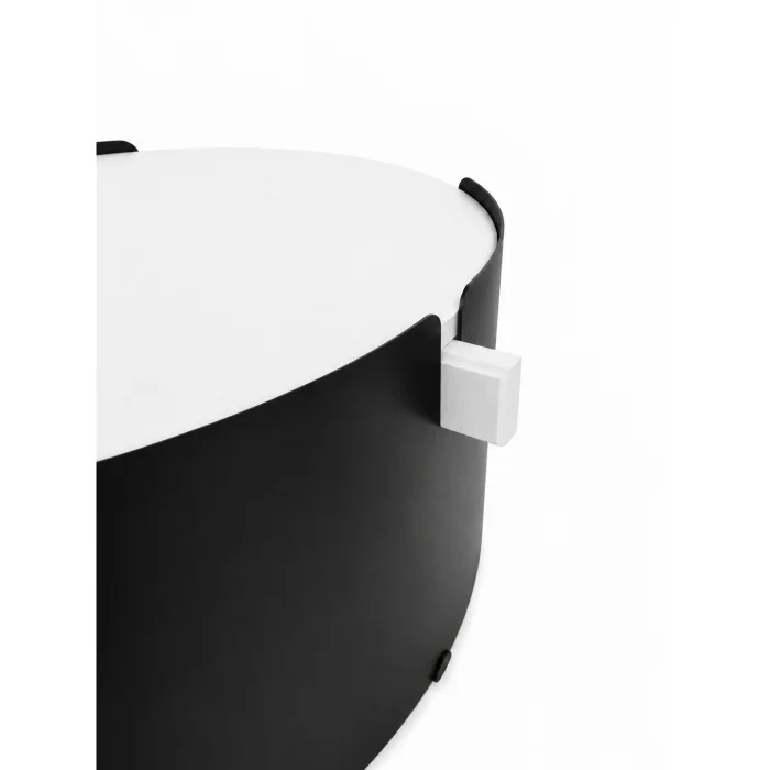 Orbit White-Black Coffee Table - 8