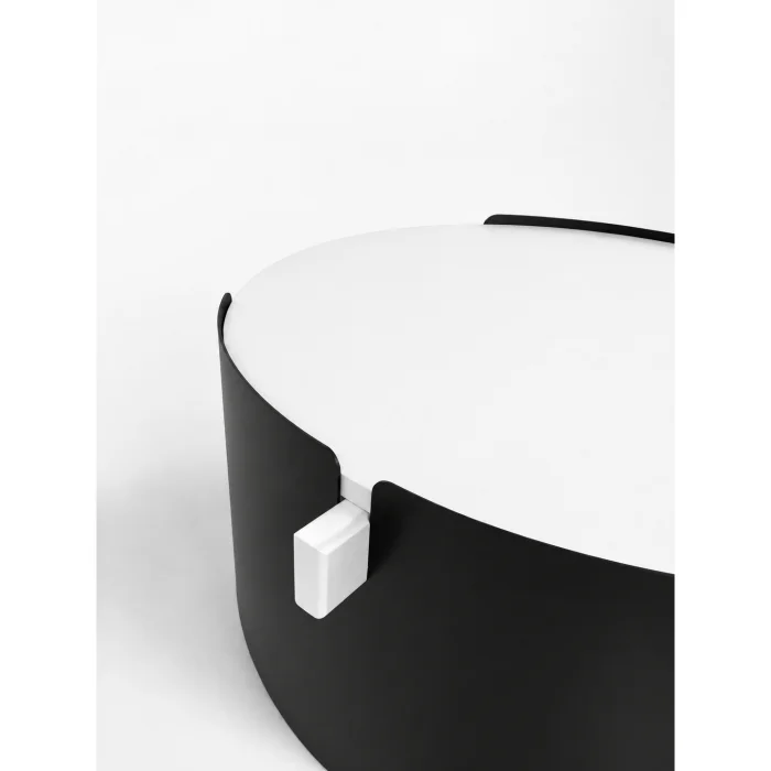 Orbit White-Black Coffee Table - 9