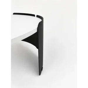 Orbit White-Black Coffee Table - 10