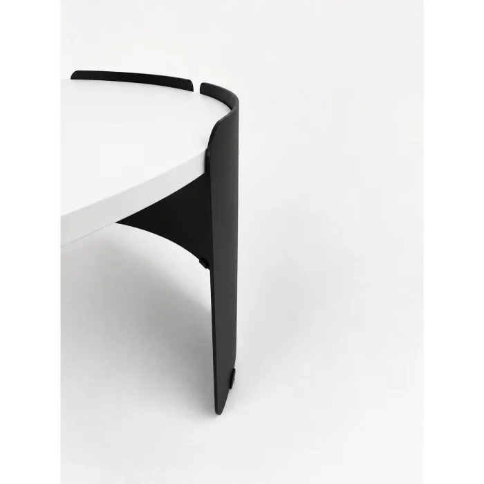 Orbit White-Black Coffee Table - 10