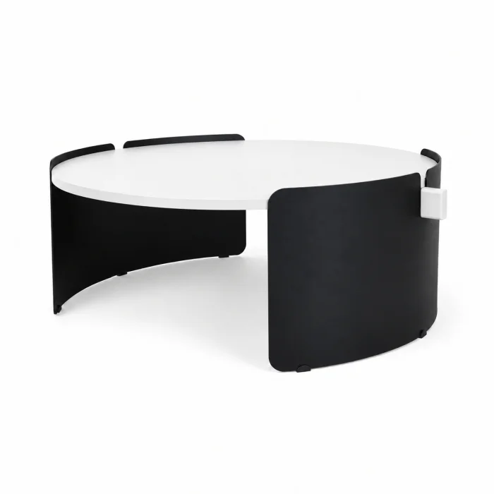 Orbit White-Black Coffee Table - 1