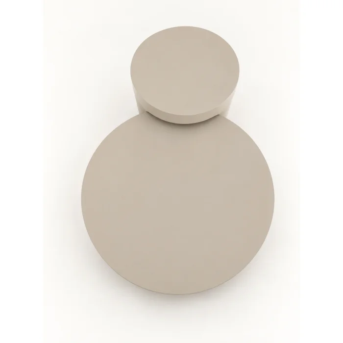 Ovria Vizon Beige Coffee and Side Table Set - 8