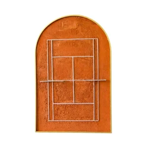 Terracourt Real Clay Court Surface Tennis Racket Hanger Art Piece