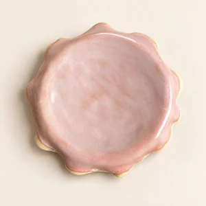 Organik Formlu Dalgalı Stoneware Sunum Tabağı