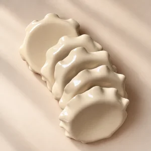 Organik Formlu Stoneware Küçük Boy Tabak - 4