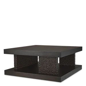 Petra Dark Oak Square Coffee Table - 1