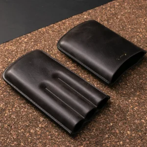 Deri Üçlü Puro Kılıfı - 5