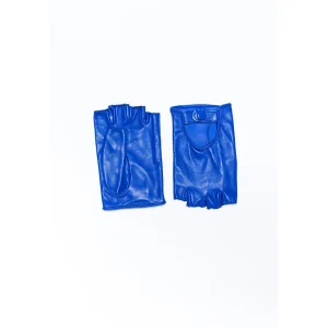 Gigi Electric Blue Biker Gloves - 1