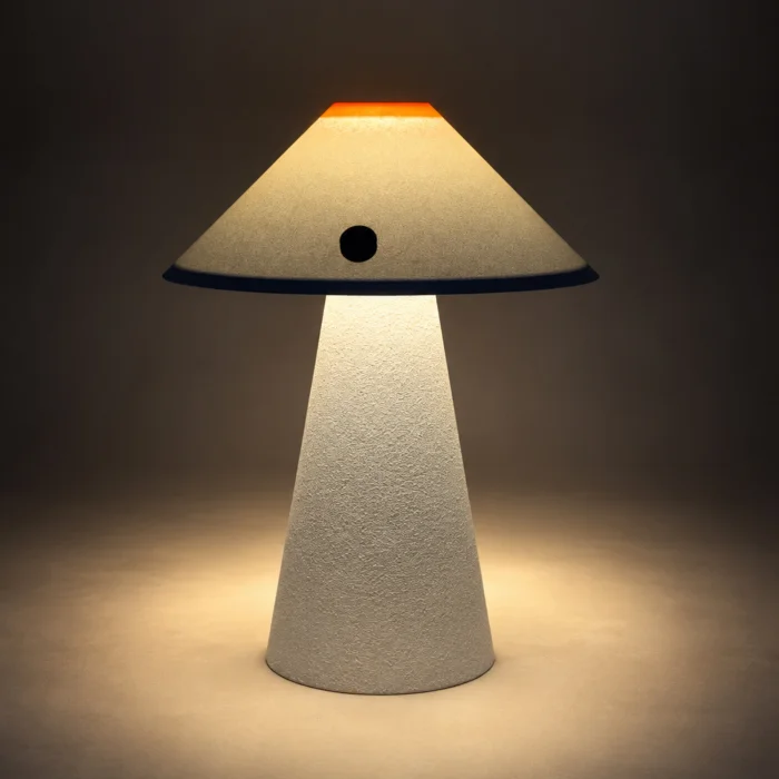 Tokyo Textured White Table Lamp No.1 - 3