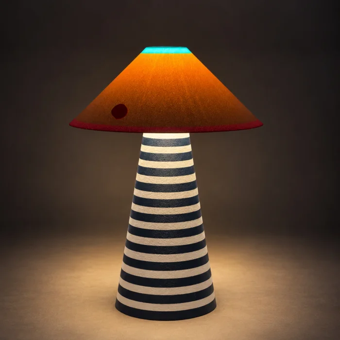 Tokyo Textured White Table Lamp No.1 - 3