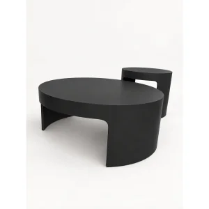 Ovria 2-Piece Black Coffee and Side Table Set - 3
