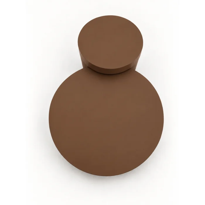 Ovria Walnut Brown Coffee and Side Table Set of 2 - 11