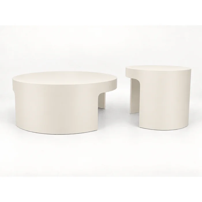 Ovria Moonstone Coffee and Side Table Set - 3