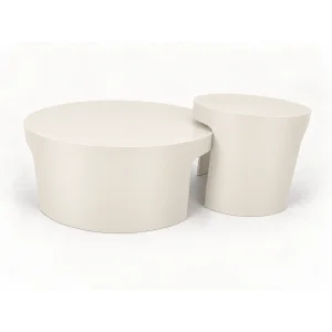 Ovria Moonstone Coffee and Side Table Set - 4