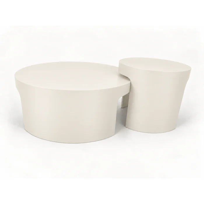 Ovria Moonstone Coffee and Side Table Set - 4