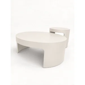 Ovria Moonstone Coffee and Side Table Set - 2