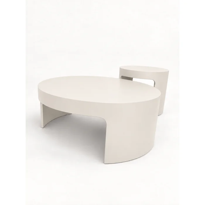 Ovria Moonstone Coffee and Side Table Set - 2