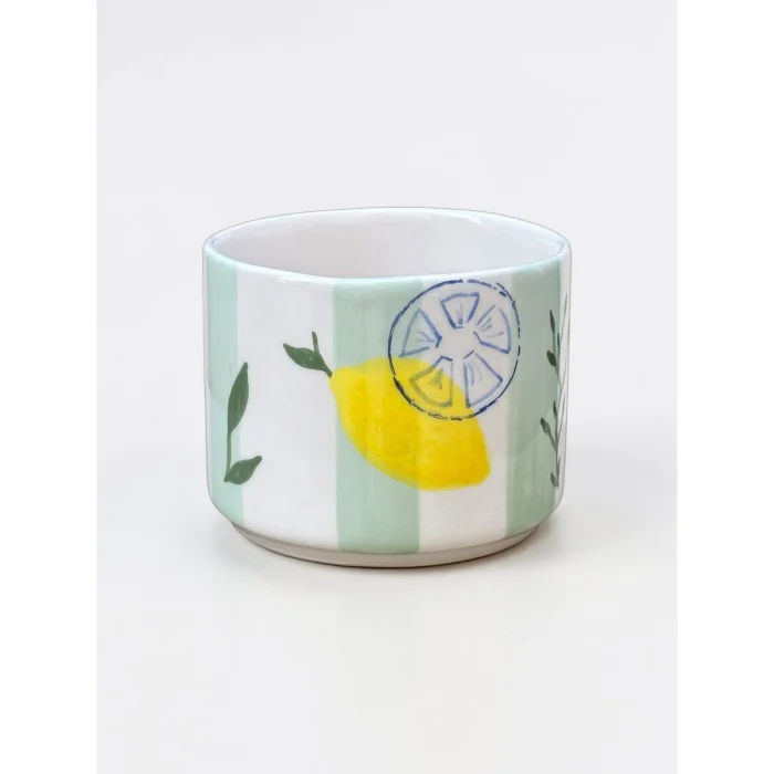 El Yapımı Limon Seramik Kupa - 3
