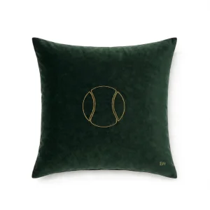 The Ball Green Velvet Cushion - 1