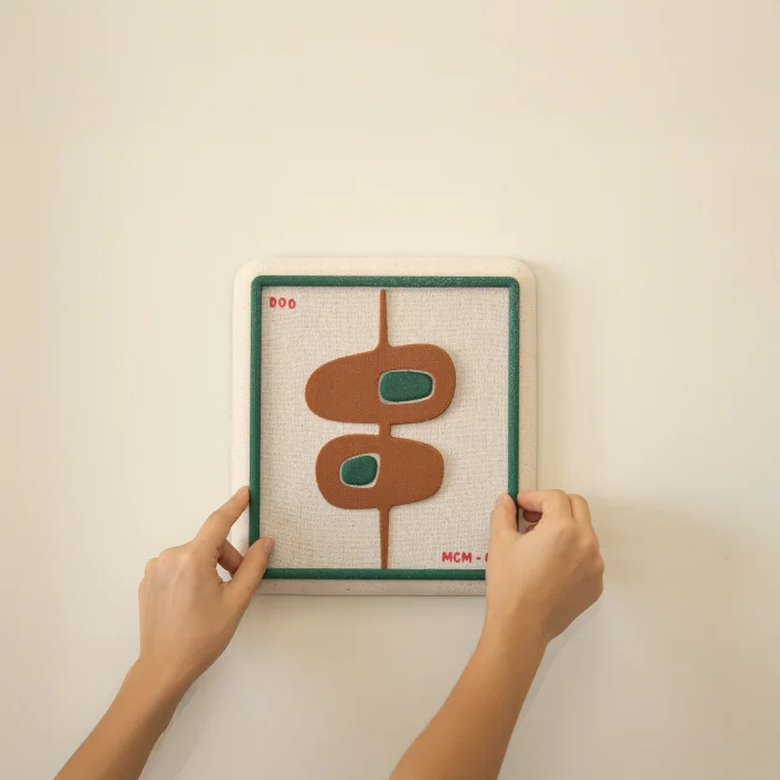 MCM-01 Totem 3D Printed Textile Wall Object - 4