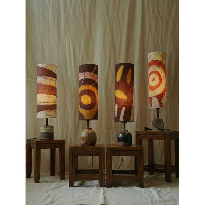 Handmade Ceramic Batik Floor Lamp - 3
