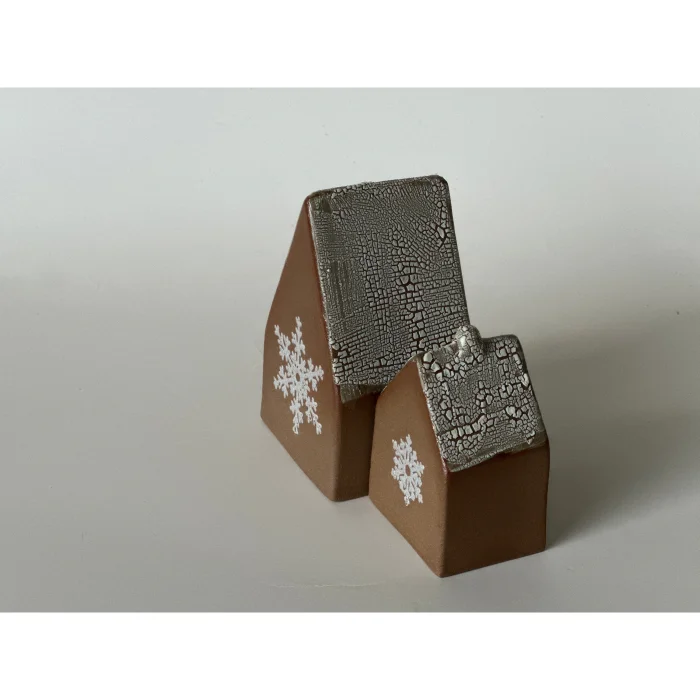 Stoneware Seramik Gingerbread Dekoratif Ev Obje Seti - 2