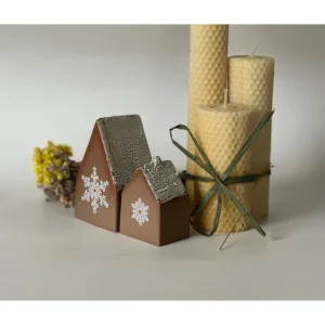 Stoneware Seramik Gingerbread Dekoratif Ev Obje Seti - 3