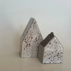 Stoneware Benekli Seramik Ev Dekoratif Obje Seti - 1