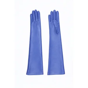 Diva Lilac Leather Gloves - 1