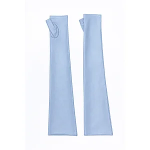 Drama Baby Blue Leather Gloves - 1