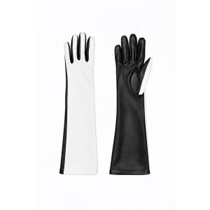 Opera B&w Leather Gloves - 1