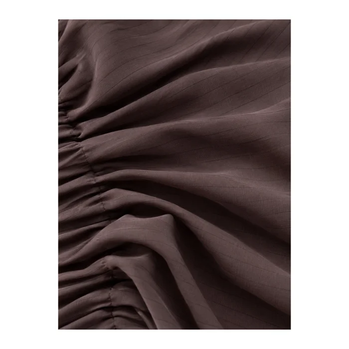 Roasted Cacao Striped Coordinated Set - 3