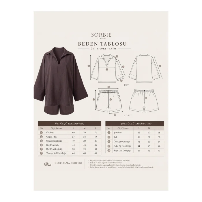 Roasted Cacao Striped Relaxed Set - 5